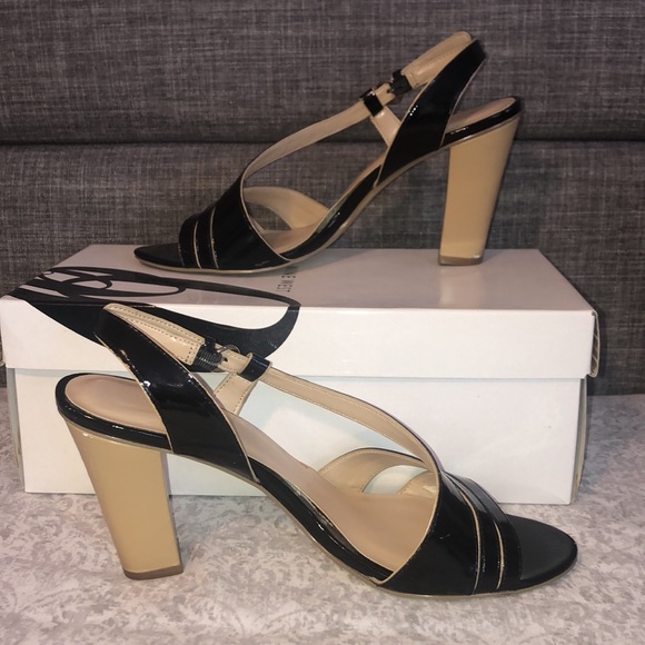 Nine West Black Patent Greenwich Heels, Size 8.5 - Picture 3 of 13